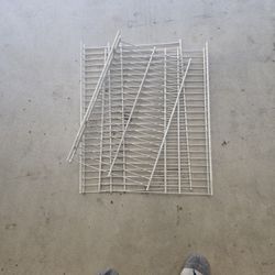 Set Of 3 Ventilated Wire Shelves