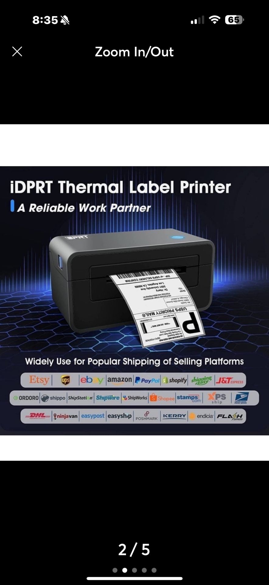 Thermal Label Printer - iDPRT SP410 Thermal Shipping Label Printer, 4x6 Label Pr