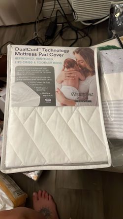 DualCool technology Mattress Pad Cover & Bay Gap Organic Crib Sheets