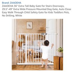 Child/Pet SAFETY GATE. Extra Tall 