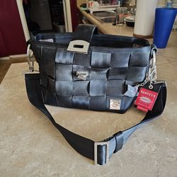Harvey Seat Belt Purse/ Travel bag -suit case