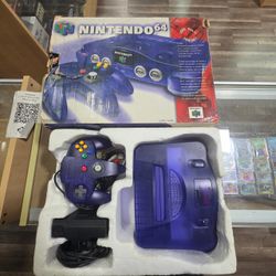 Nintendo 64 Console Grape Purple with Box