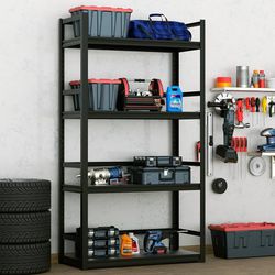 MOLYHOM Heavy Duty Garage Shelving, 4-Tier Industrial Garage Storage Shelves Racks, Adjustable Metal Storage Shelving Units, 72.1" H*39.3" W*17.7" D