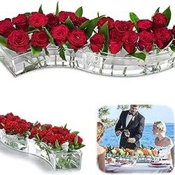 Clear Vase for Flowers, 2PCS 