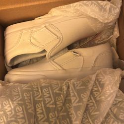 Toddler White Vans