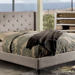 Brand New Grey Eastern King Bed Frame 