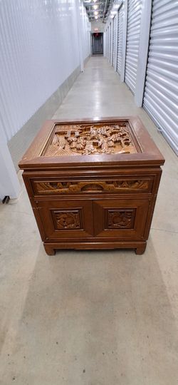 Japanese table hand carved WW2 era