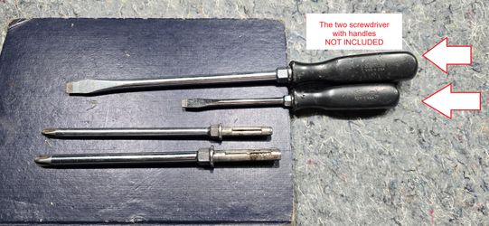 Two used Snap-On Philips Screwdriver Blades NO HANDLES
