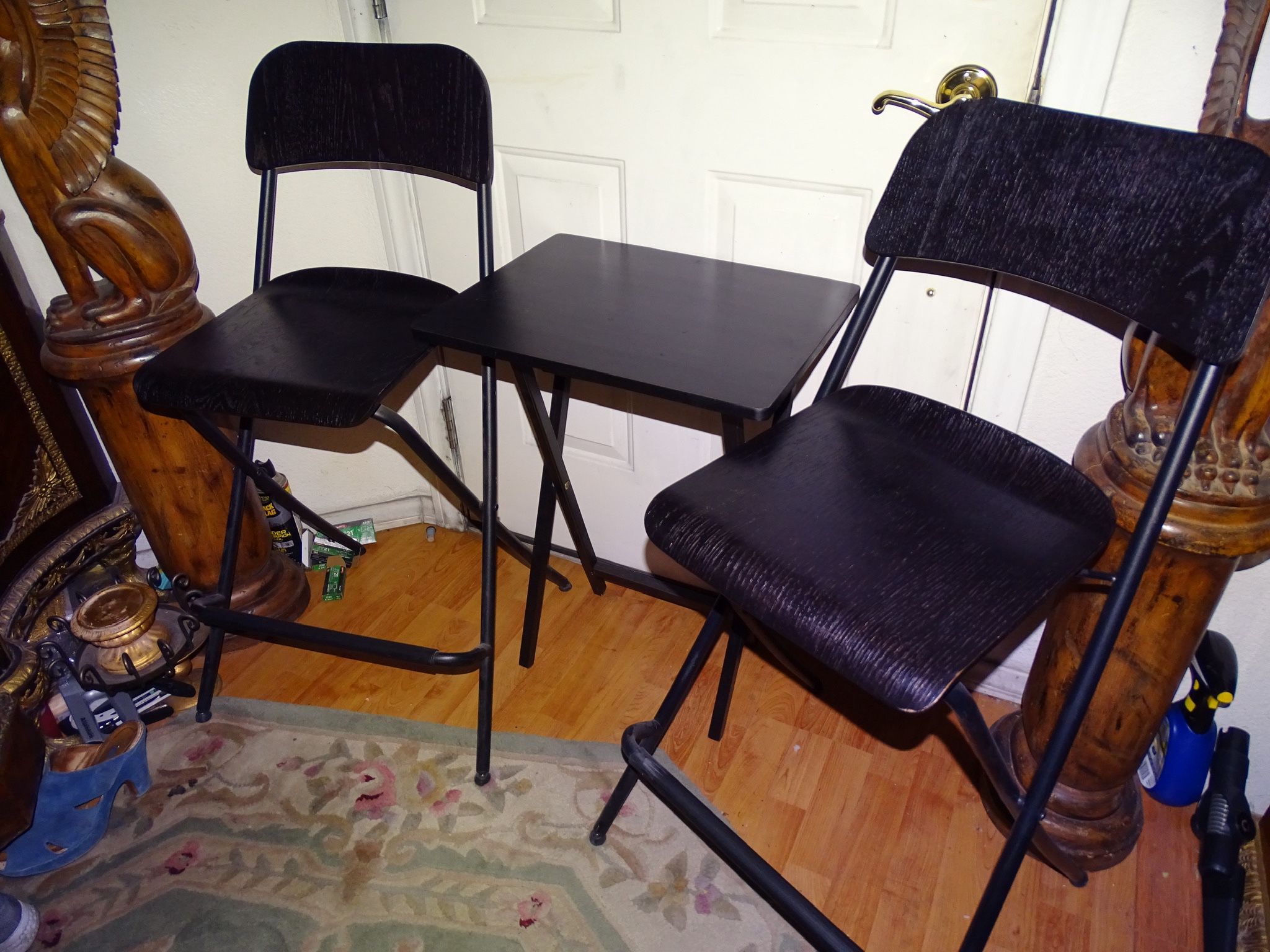 Modern Foldable Bar Stools , Table