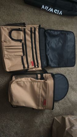 Lusso Gear Car Seat Organizer + Matching Car Trash Can (Set)