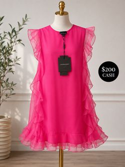 CYNTHIA ROWLEY HOT PINK DRESS