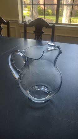 Vintage Glass Pitcher