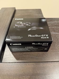 Canon G7X Mark III Camera