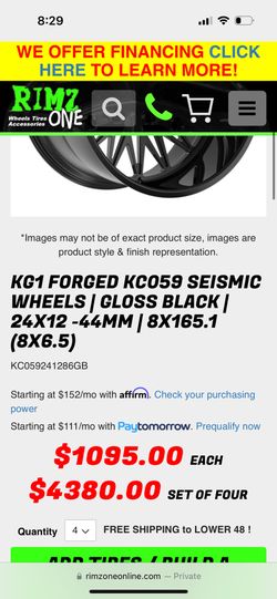 KC1 FORGED KC059 SEISMIC WHEELS