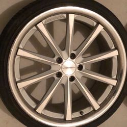 A Set Of 4 20” Inch Staggered Vossen Rims/wheels