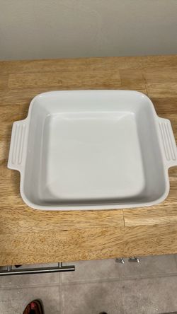 Le Creuset White Ceramic Square Baking Dish