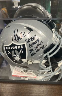 Marcus Allen autographed and inscribed full size helmet
