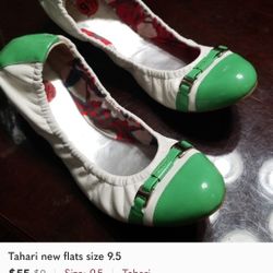 Tahari New Flats Size 9.5