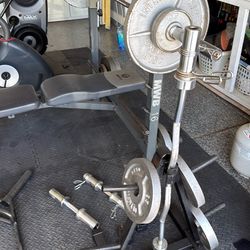 Marcy bench press and weights