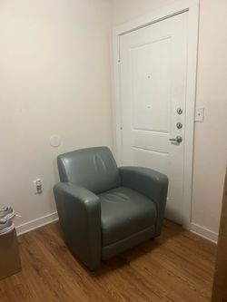 Sleek Modern Faux Leather Armchair, Irving, TX, EXCELLENT CONDITION