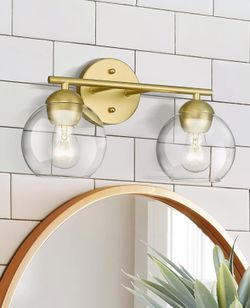Gold Bathroom Vanity Light