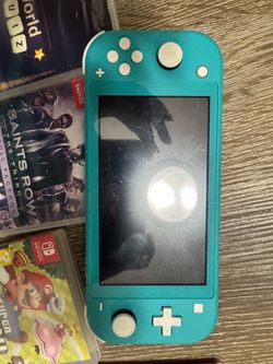 Never been used - Nintendo Switch Lite Turquoise + Games Bundle – $175 OBO