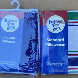 New Bed Stuff For Kids Valance And Pillowcase Both For $7