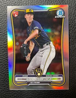 2026 Jacob Misiorowski SP Bowman Chrome Red Logo Rookie Refractor 🔥