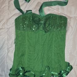 Green Bustier Corset Top