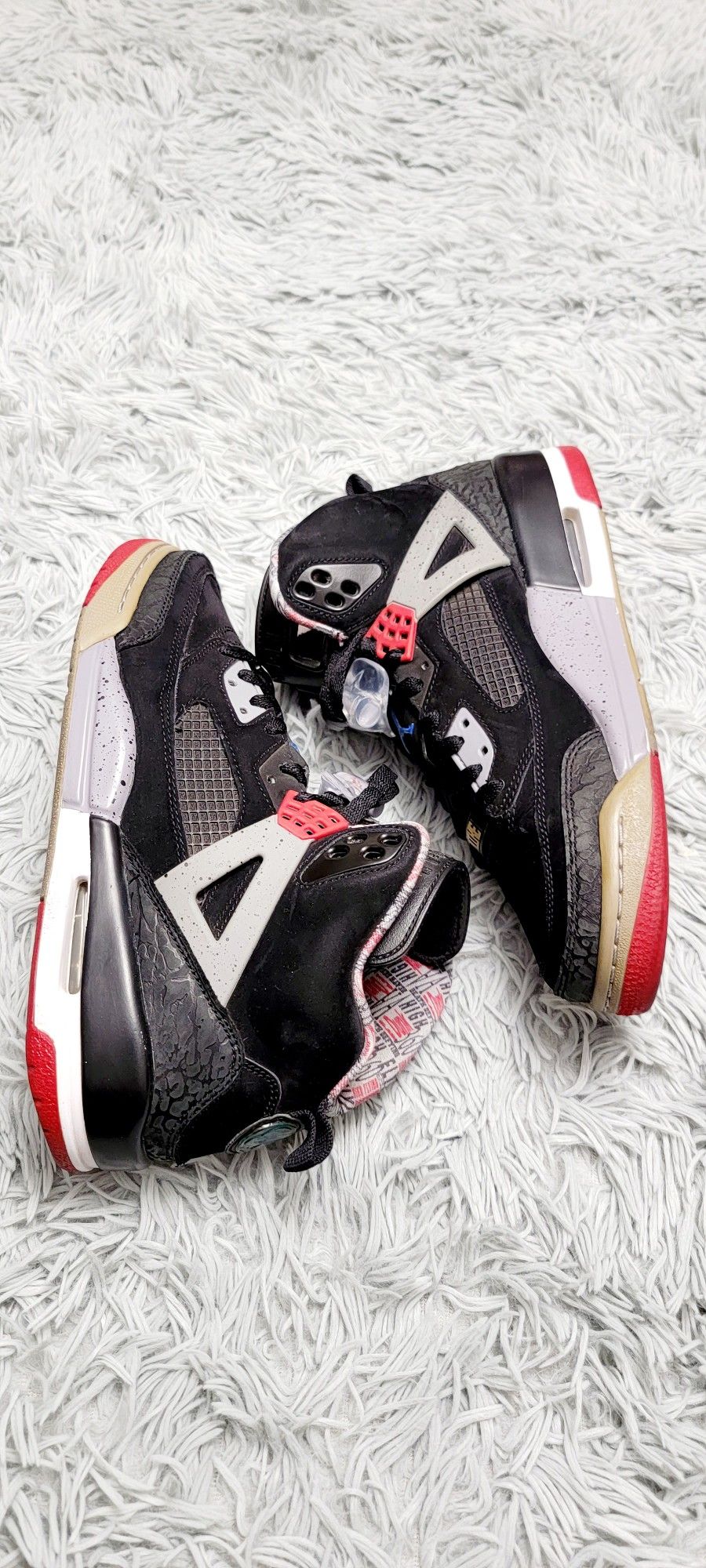 Size 9 Men's Jordan Spizike Fresh Since '85 315371 062 Mars Blackmon Cement.
Great preonwed condition.
No box.