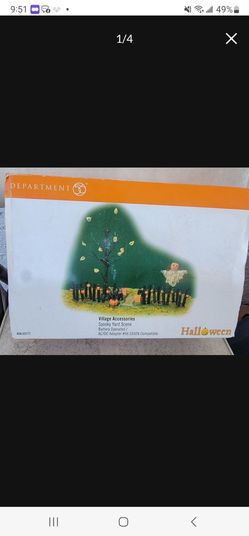 Dept 56 Halloween Spooky Yard Scene- Brand New, Lighted Accessory, Retired/ Rare