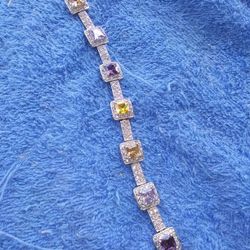 Sterling silver .real Stones.8 Inlong.20.5 Gram