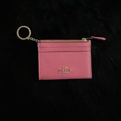 Pink Coach Card Case