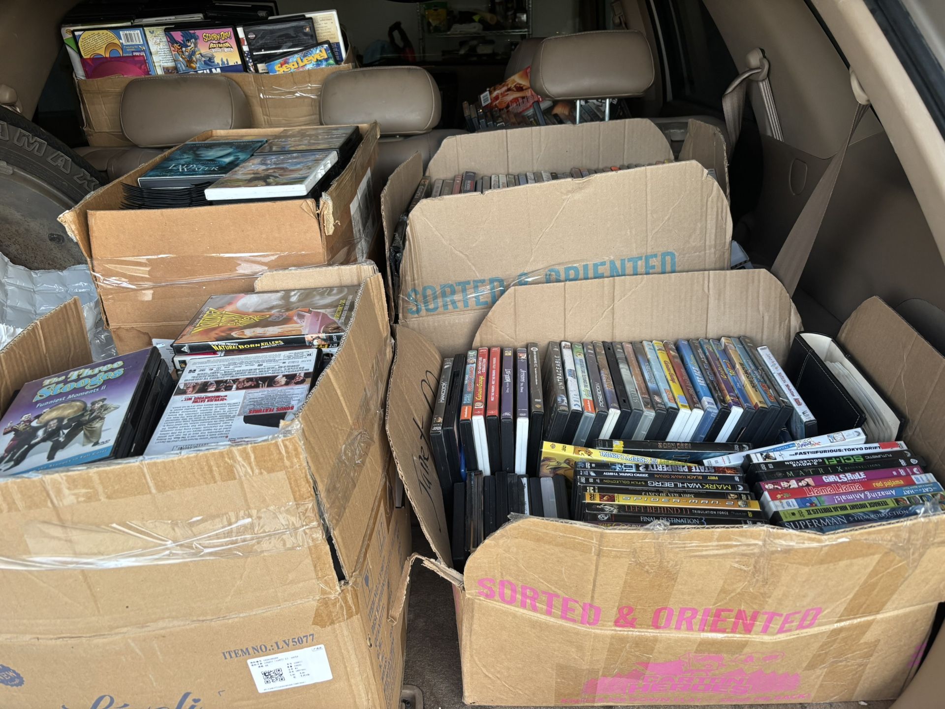 Boxes Of DVD’s