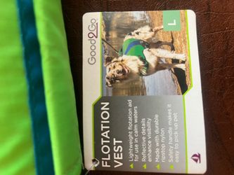 Floatation vest for a dog