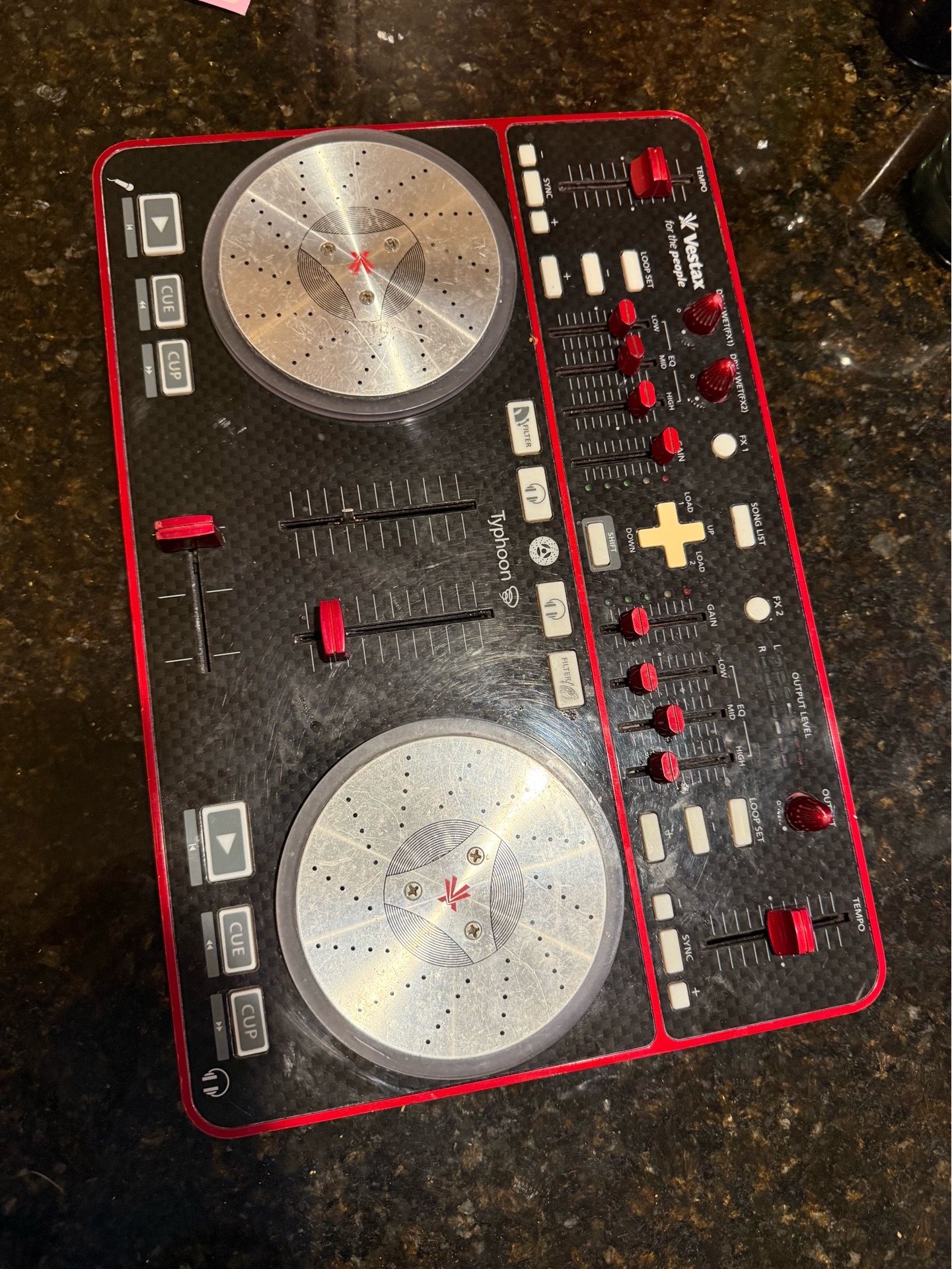 Vintage Vestax Typhoon DJ Controller – Retro DJ Setup – Works