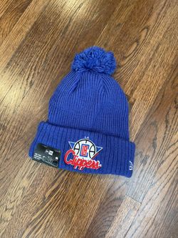 LA Clippers New Era Royal 2021 NBA Tip-Off Team Color Pom Cuffed Knit Hat Beanie
