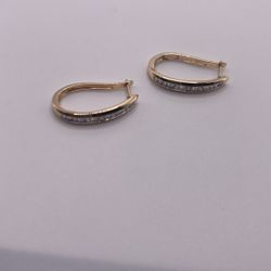 Diamond Earrings Hoops 