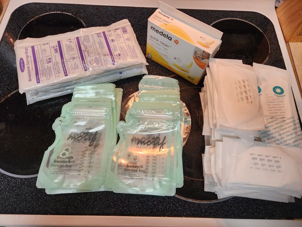 A Bunch Of Breast Milk Storage Bags
