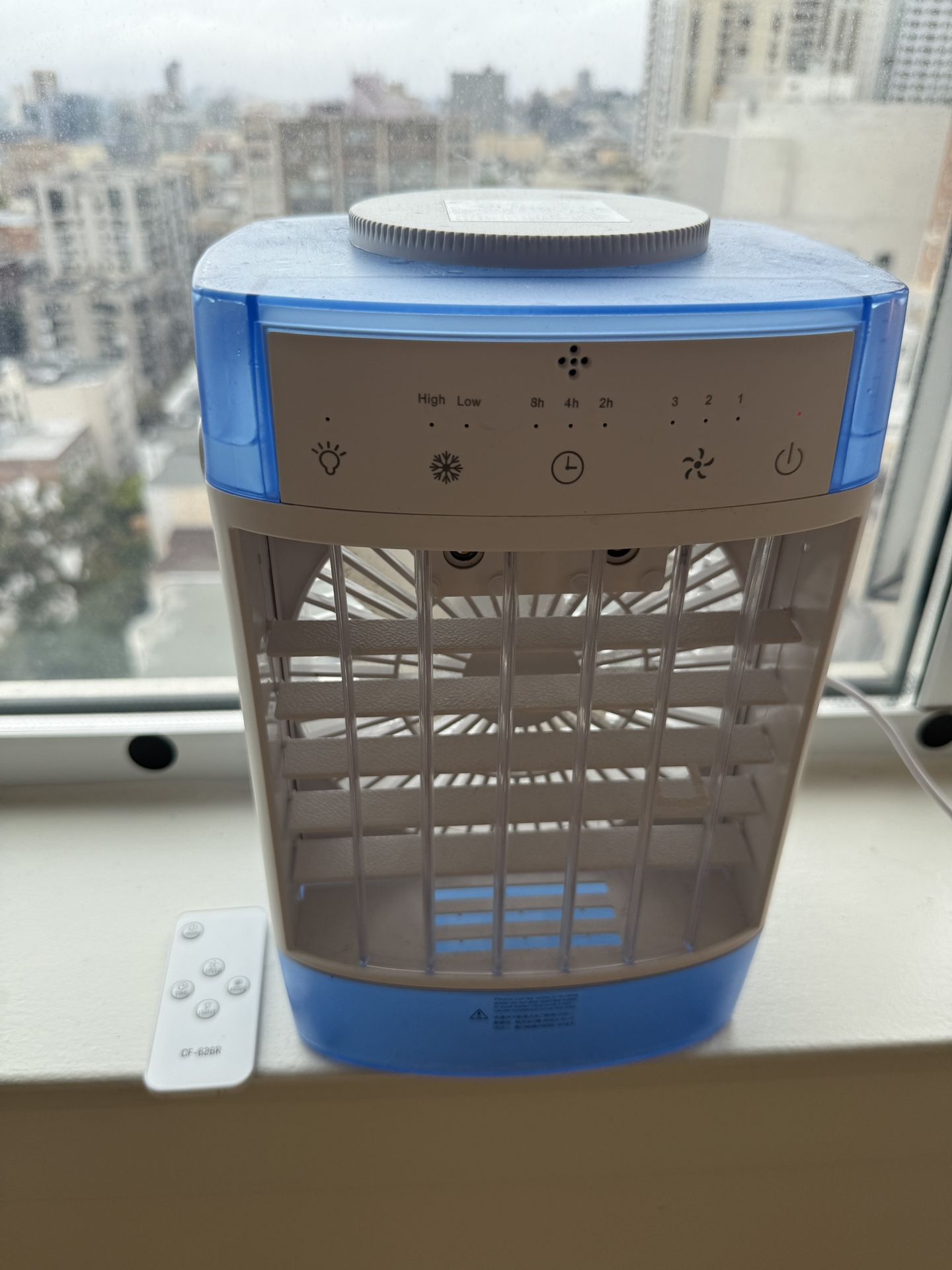Portable 3-Speed Small AC Fan with Remote