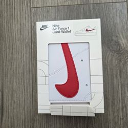 Nike Air Force 1 Card Wallet White Red