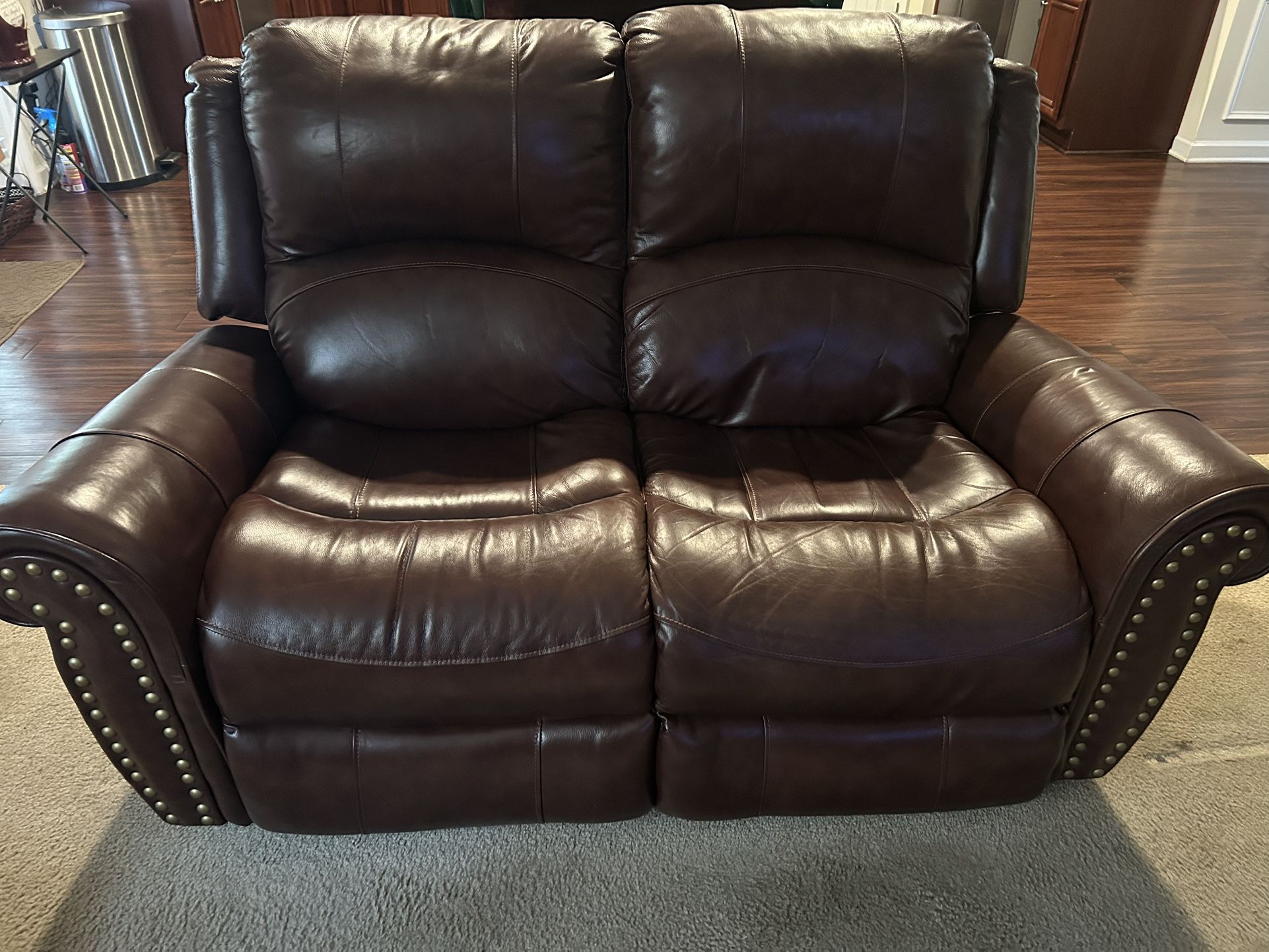 3 Piece Leather Reclining Set