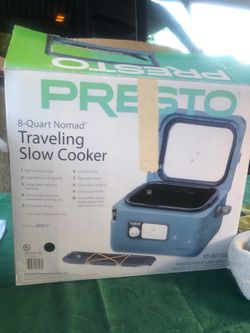 Presto Nomad 8-Quart Traveling Slow Cooker - Open Box, New