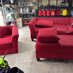  Couch, Love Seat And Ottoman