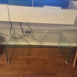 Glass coffee table and End Table 
