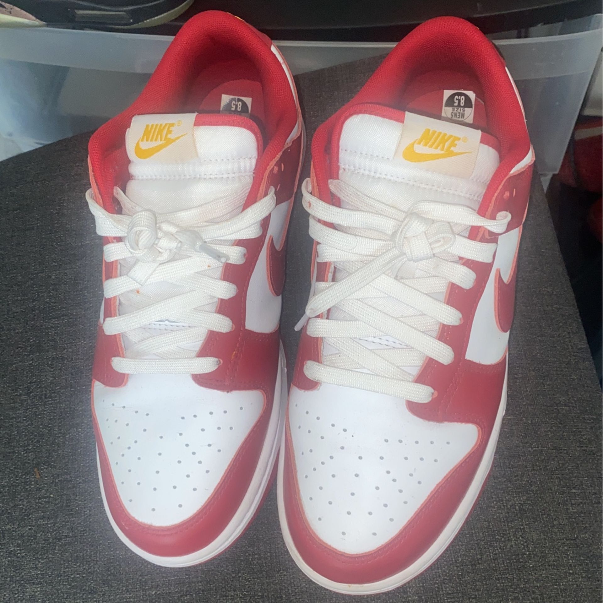 Red & White St John Dunks