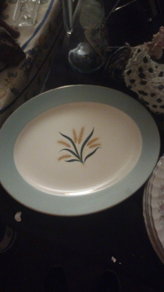 International. D. S. Co Alliance Ohio. Oval Serving Tray.