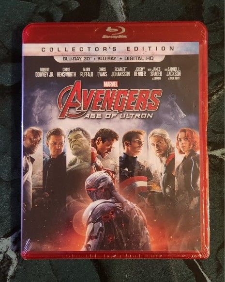 Avengers Age of Ultron Blu-Ray 3D + Blu Ray New Sealed Marvel Collectors Edition