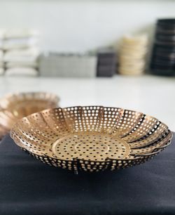 Copper Color - Metallic Steamer/serving Dish/basket 