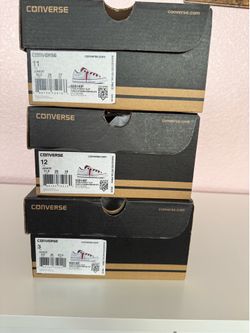 New converse kids size 11, 12, 3